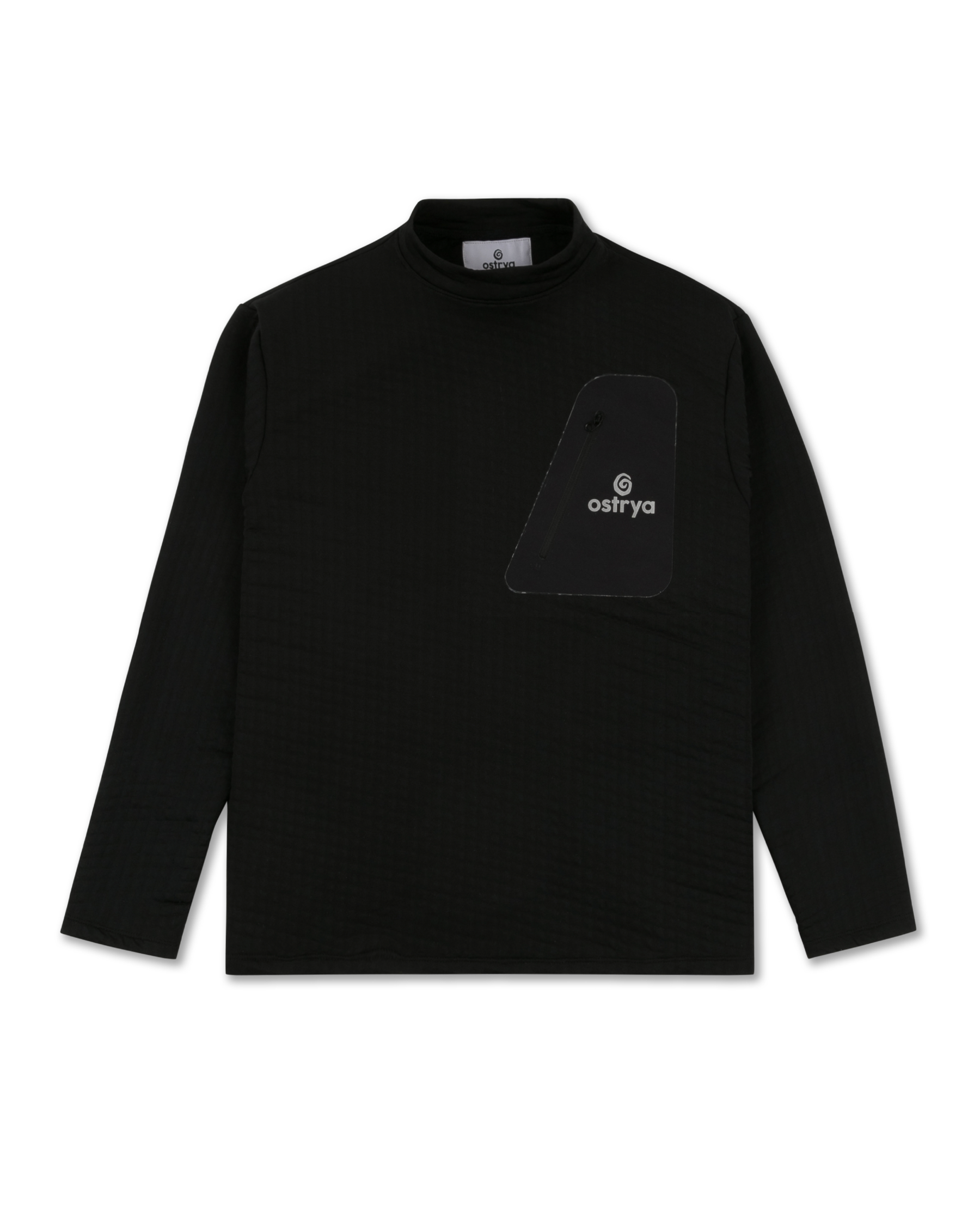Tessellate Fleece Sweater Black